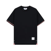 Thom Browne T-Shirt Without Collar 'Black' - Banlieue91