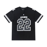 Amiri 22 Black T-Shirt Without Collar - Banlieue91