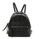 Fendi Nappa FF 1974 Embossed Mini Backpack Black - Banlieue91