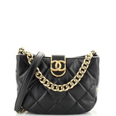 Chanel CC Chain Hobo Quilted Lambskin Small - Banlieue91