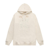 Loewe Relaxed fit hoodie in cotton Beige - Banlieue91