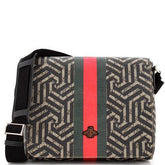 Gucci Bee Web Flap Messenger Bag Caleido GG Coated Canvas Medium - Banlieue91