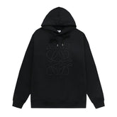 Loewe Relaxed fit hoodie in cotton Black - Banlieue91
