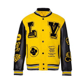 Louis Vuitton Black & Yellow Varsity Jacket - Banlieue91