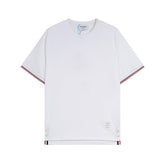 Thom Browne T-Shirt Without Collar 'White' - Banlieue91