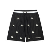 Burberry Men's Striped Cotton Knit Basketball Shorts 'Black' - Banlieue91