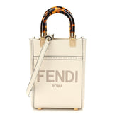 Fendi Vitello King Plexiglass Logo Embossed Mini Fendi Sunshine Shopper Tote - Banlieue91