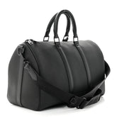 Louis Vuitton Grained Calfskin Aerogram Keepall Bandouliere 40 Black - Banlieue91