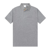 Burberry Smoke Grey T-Shirt With Collar - Banlieue91