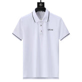 Celine White T-Shirt With Collar - Banlieue91