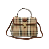 Burberry London Haymarket Check Handle Bag w/ Strap - Banlieue91