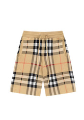 Burberry Men's Striped Cotton Knit Basketball Shorts 'Beige' - Banlieue91