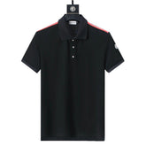 Moncler Black T-Shirt with Collar - Banlieue91