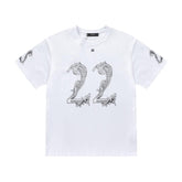 Amiri 22 White T-Shirt Without Collar - Banlieue91
