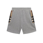 Burberry Men's Striped Cotton Knit Basketball Shorts 'Grey' - Banlieue91