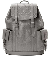 Gucci Calfskin GG Tennis Embossed Double Buckle Backpack - Banlieue91