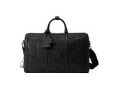 Gucci Duffle Bag Jumbo GG Embossed Leather Small - Banlieue91