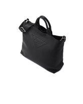 Prada logo-embossed leather tote bag - Banlieue91