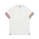 Thom Browne White T-Shirt with Collar - Banlieue91