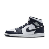 Air Jordan 1 Mid 'White Metallic Gold Obsidian' - Banlieue91