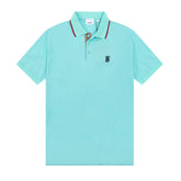 Burberry Light Blue T-Shirt With Collar - Banlieue91