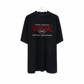 Balenciaga Black T-Shirt Without Collar - Banlieue91
