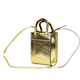 Fendi Vitello King Plexiglass Logo Embossed Mini Fendi Sunshine Shopper Tote - Banlieue91