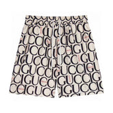 Maxi Gucci Print Fabric Short 'Beige' - Banlieue91