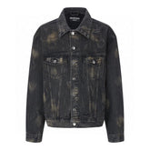 Balenciaga Oversized Distressed Denim Jacket - Black - Banlieue91
