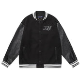 Louis Vuitton Jacket Monogram Embossed Leather Melton Wool - Banlieue91