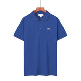 Lacoste Blue T-Shirt with Collar - Banlieue91
