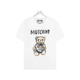Moschino Teddy Bear T-Shirt Without Collar 'White' - Banlieue91
