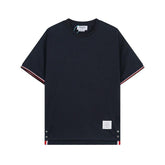 Thom Browne T-Shirt Without Collar 'Blue' - Banlieue91