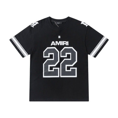 Amiri 22 Black T-Shirt Without Collar - Banlieue91