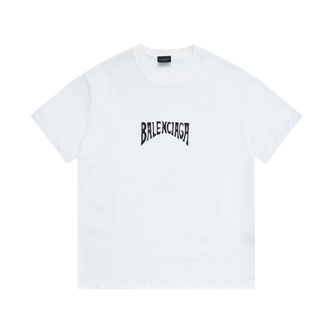 Balenciaga White T-Shirt Without Collar - Banlieue91