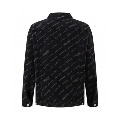Balenciaga Logomania All Over Large Fit Jacket - Banlieue91