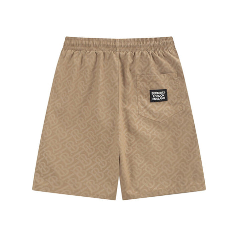 Burberry Men's Striped Cotton Knit Basketball Shorts 'Beige' - Banlieue91