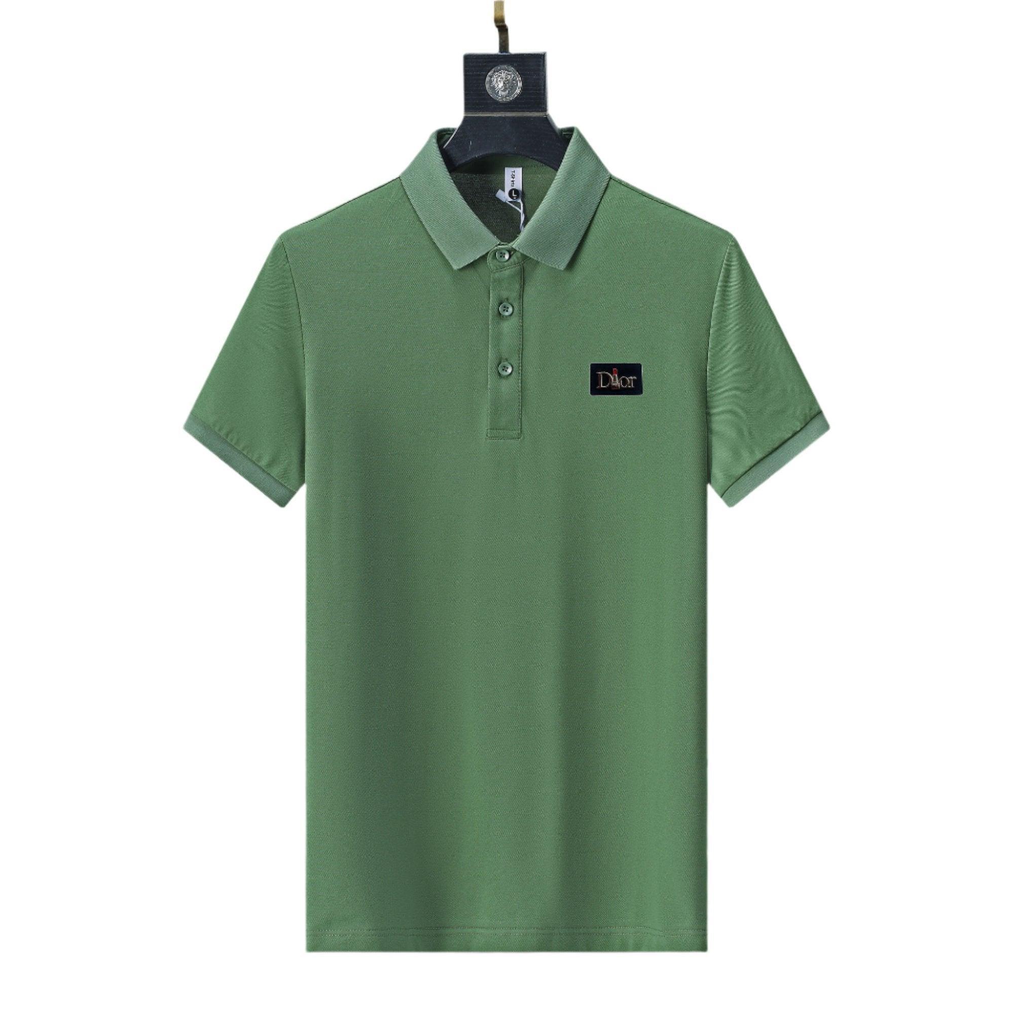 Dior Green T-Shirt With Collar - Banlieue91