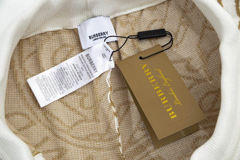 Burberry Men's Striped Cotton Knit Basketball Shorts 'Beige' - Banlieue91