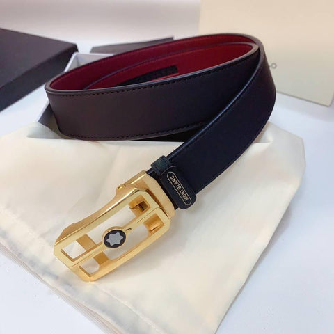 Mont Blanc Men's Belt 'Black' - Banlieue91