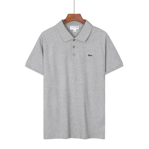 Lacoste Grey T-Shirt with Collar - Banlieue91