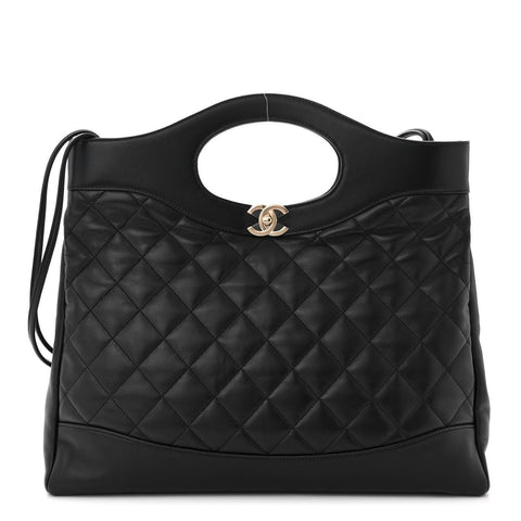 Chanel Shiny Crumpled Calfskin Quilted Mini 31 Shopping Bag - Banlieue91