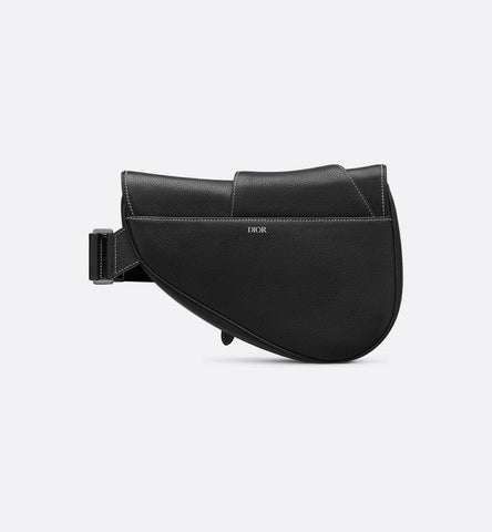 Dior Saddle Bag Black Grained Calfskin - Banlieue91