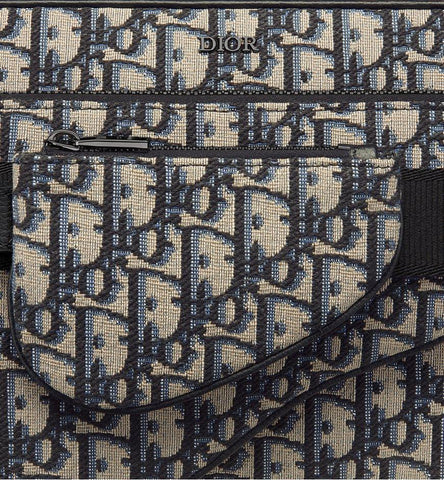 Dior Saddle Triple Pouch Black Dior Oblique Jacquard - Banlieue91