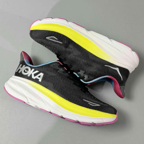 Hoka One One Clifton 9 'Black All Aboard Multi-Color' - Banlieue91