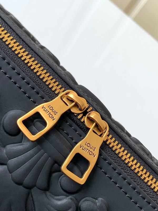 Louis Vuitton Calfskin Debossed Monogram Versailles City Keepall Dark Shadow Grey - Banlieue91