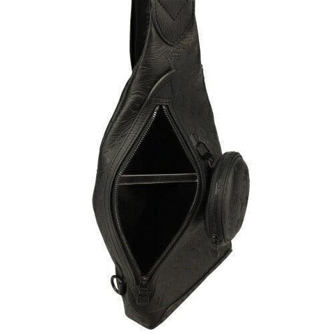 Louis Vuitton Black Monogram Embossed Duo Slingbag - Banlieue91