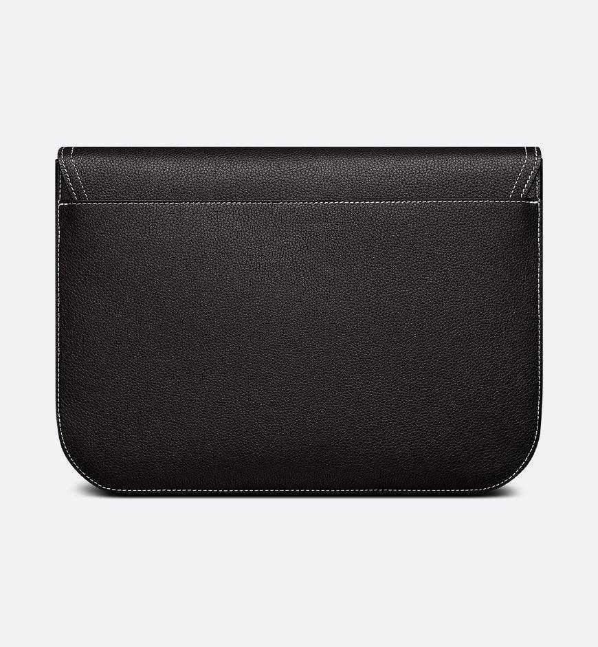 Dior Saddle A4 Pouch Black Grained Calfskin - Banlieue91
