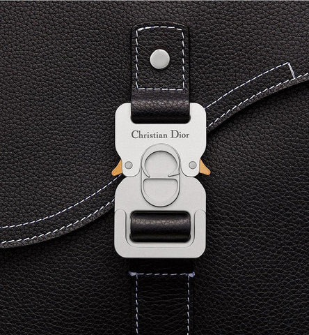 Dior Saddle A4 Pouch Black Grained Calfskin - Banlieue91