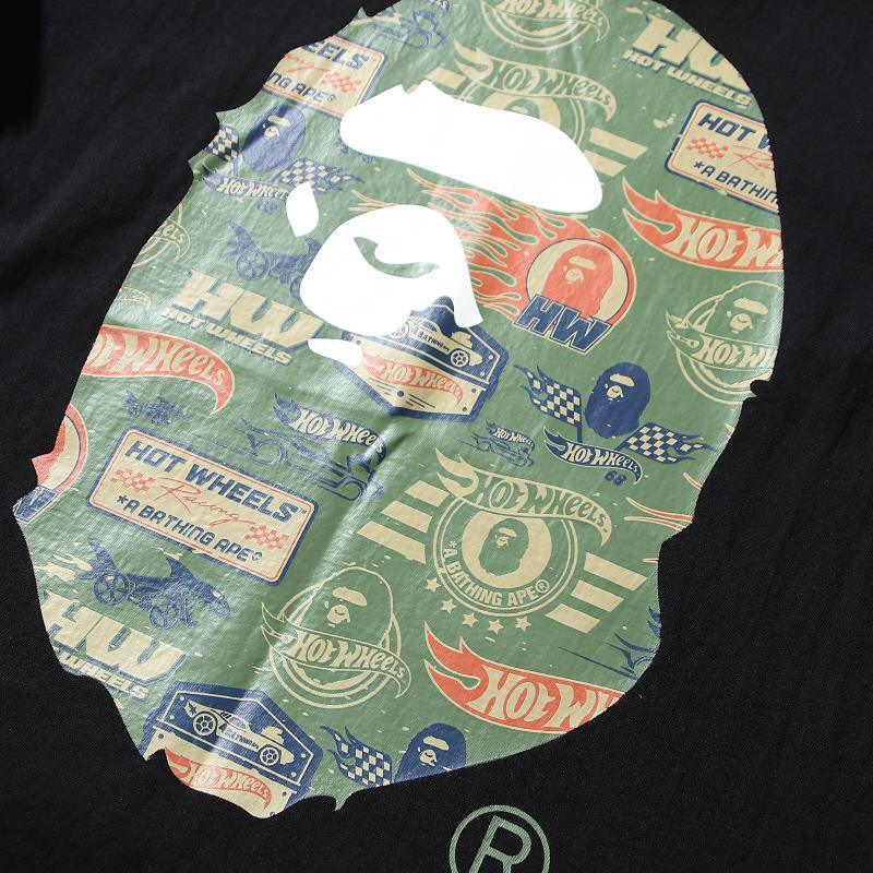 BAPE X HOT WHEELS APE HEAD TEE Black T-Shirt - Banlieue91